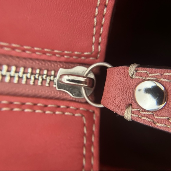 Vintage Coach bag Pebbled Leather Tote Purse Handbag #F13960 - Pink/mauve - Picture 8 of 16